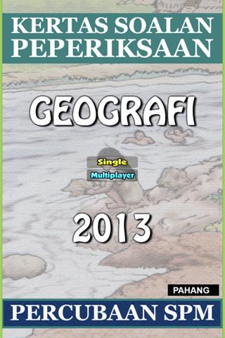 SPM Geografi 2013