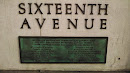 Sixteenth Avenue Historical Plaque