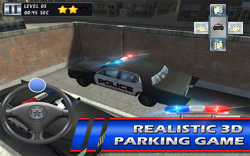 【免費賽車遊戲App】Police car 3D Parking Riot-APP點子