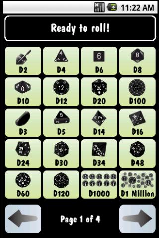 Android application Fun Dice screenshort