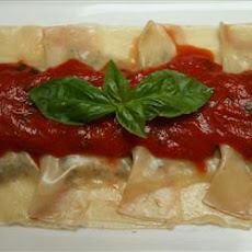 Shiitake recipe wonton Consommé and Cremini ravioli beef Mushroom Ravioli  with
