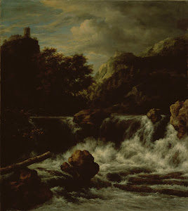 RIJKS: Jacob Isaacksz van Ruisdael: Mountainous Landscape with Waterfall 1682
