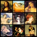 famous painting puzzle logo