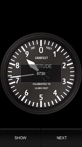 Altimeter Flash Card