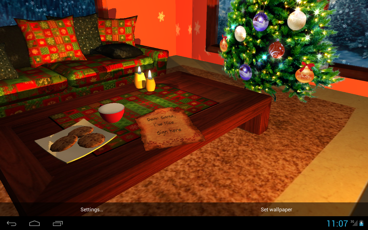 3D Christmas Fireplace HD Live Wallpaper  Android Apps on 