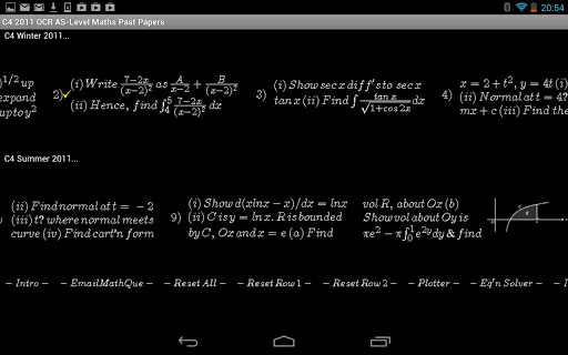 C4 OCR 2011 Past Papers