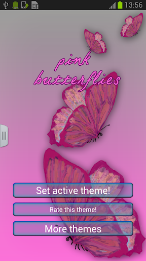 Keyboard Pink Butterflies