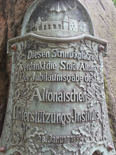 Plakette Zur Stiftung Altonaer Schmuckplatz 