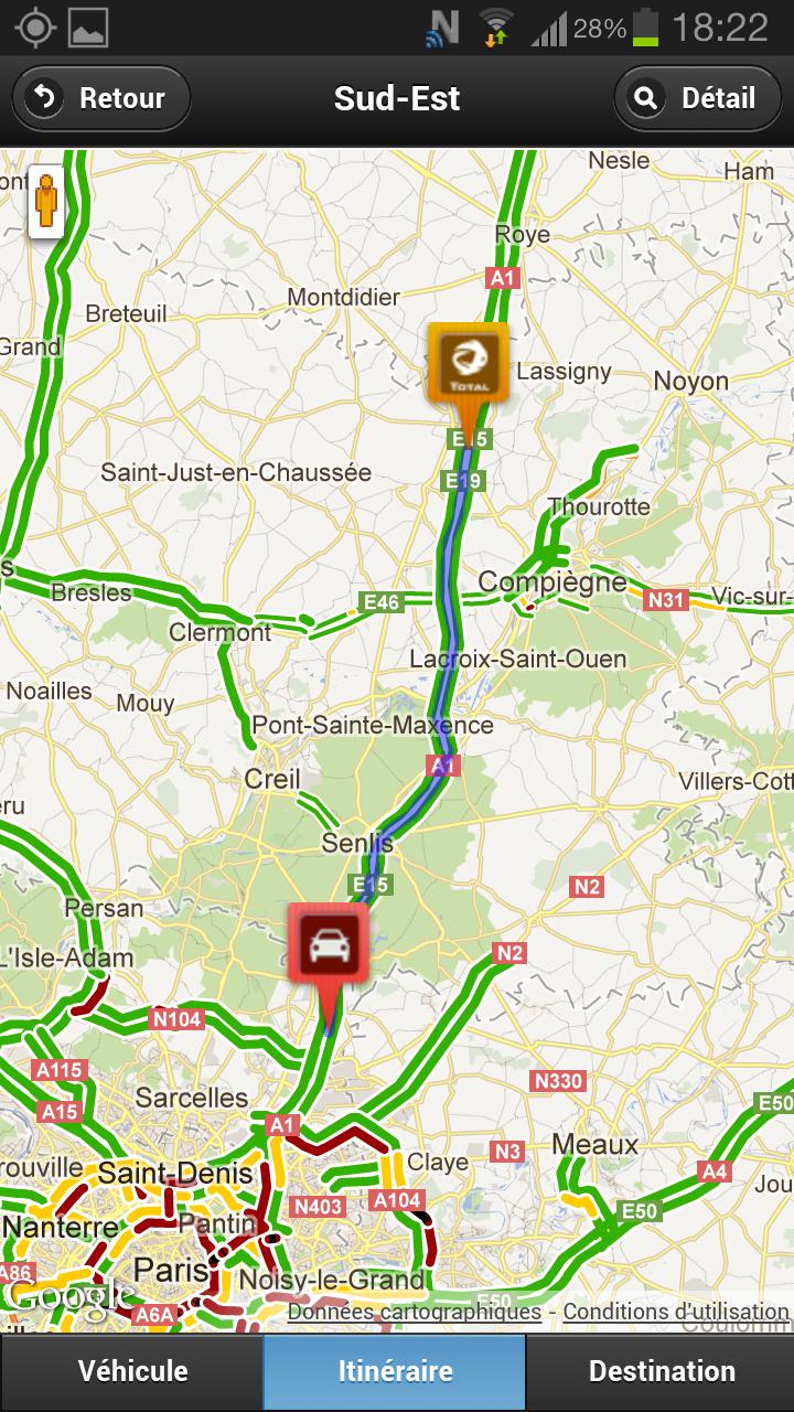 Autoroute Aires et Essence Screen 3