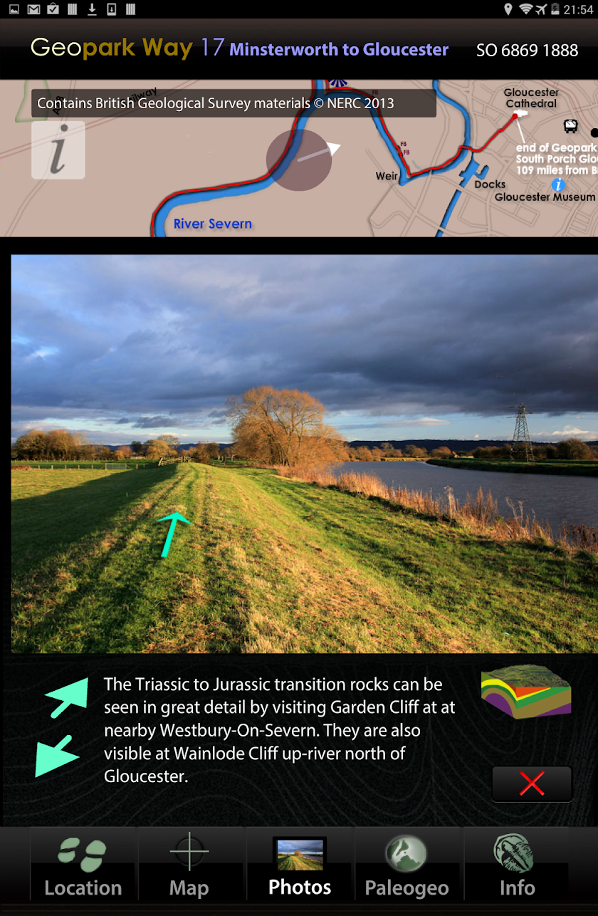 Walk Minsterworth - Gloucester Screen 2