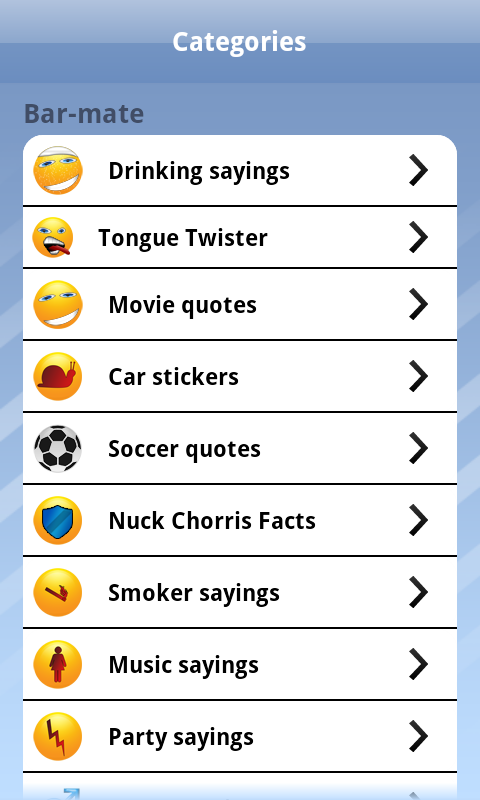 Cool Sayings Premium Screen 2