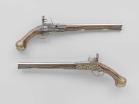 Pair of flintlock pistols