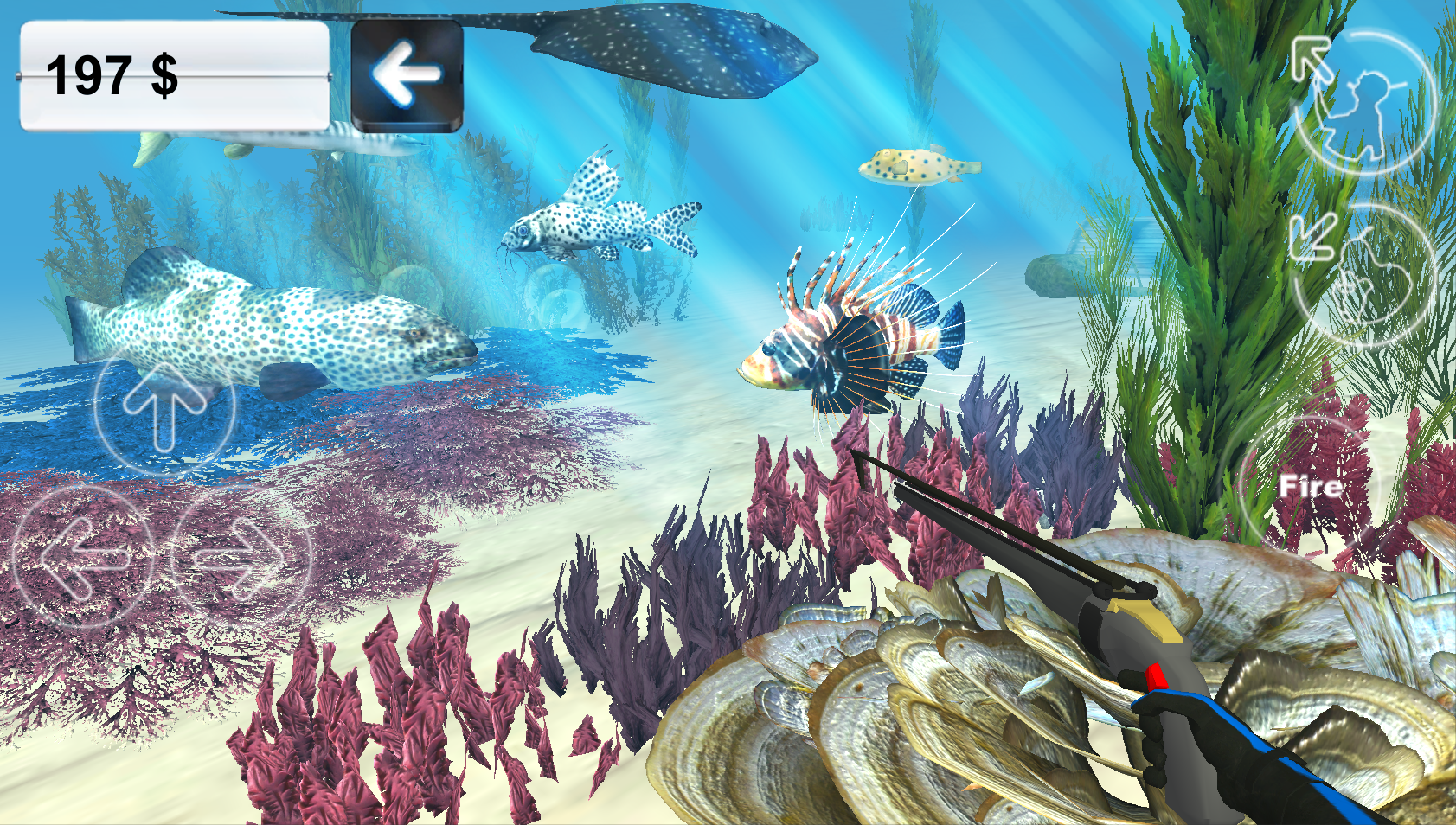 Android application Hunter underwater spearfishing screenshort