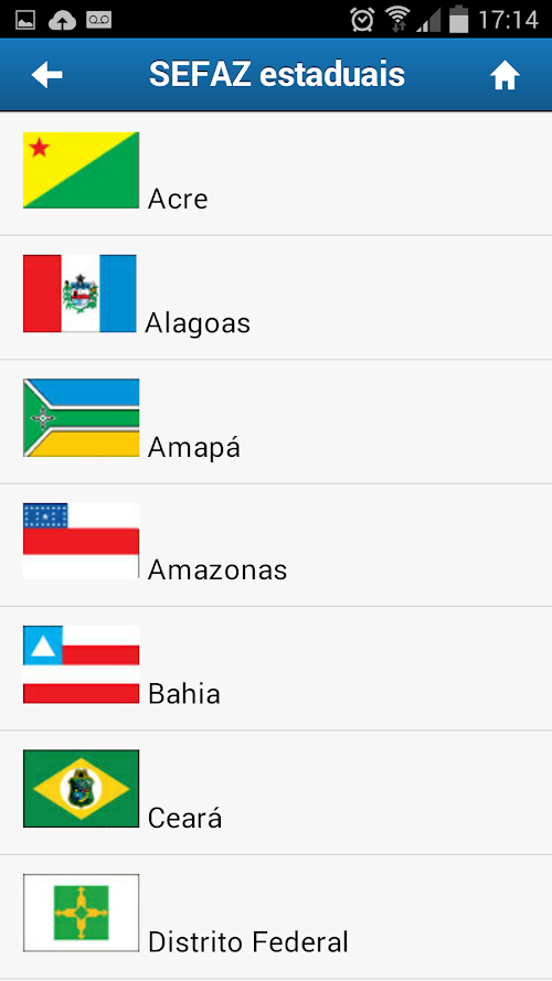 Android application Sefaz Fácil Brasil screenshort