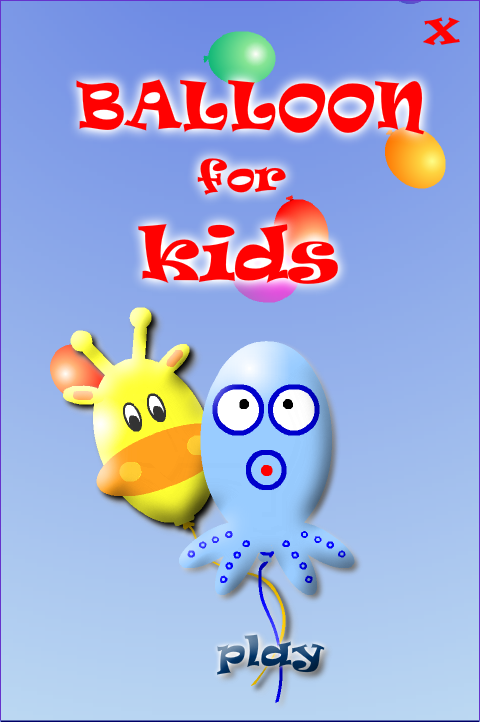 Android application Balloon POP Games for toddlers screenshort