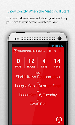 Southampton Football Alarm Pro