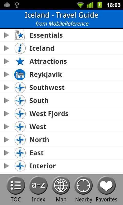 Android application Iceland - Travel Guide screenshort