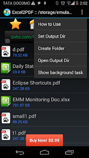 Free Excel to PDF Converter Demo APK