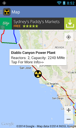 Nuclear Power Plants Map Info