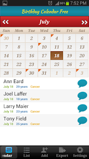 Birthday Calendar Free(圖7)-速報App