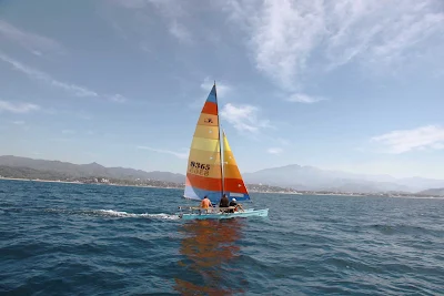 Sailing off Guayabitos on the west coast of Mexico.