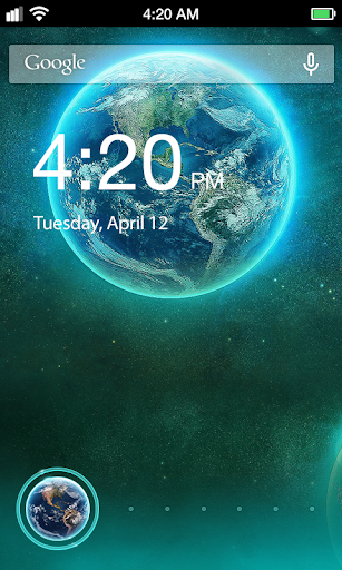 Blue Planet Lock Screen