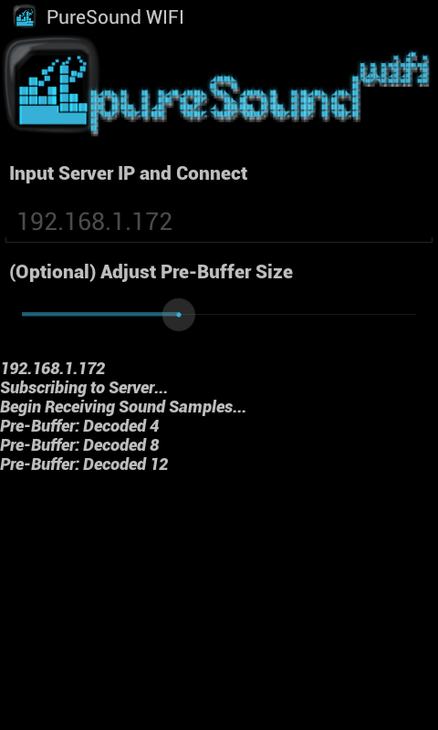 pureSound WIFI Screen 2