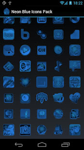 Neon Blue Icons Pack - ADW GO(圖3)-速報App