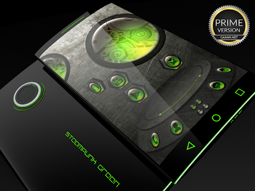 Android application Steampunk Green - Next Theme screenshort