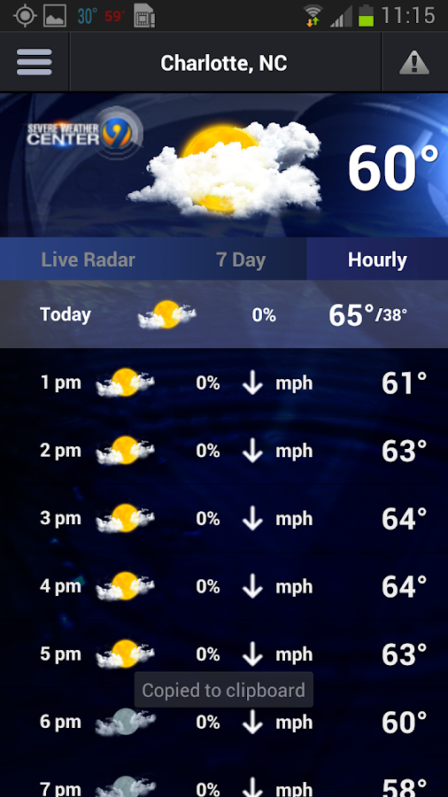 WSOCTV Weather Android Apps on Google Play