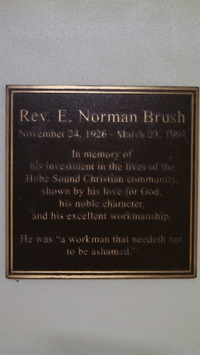 Rev. E. Norman Brush Memorial