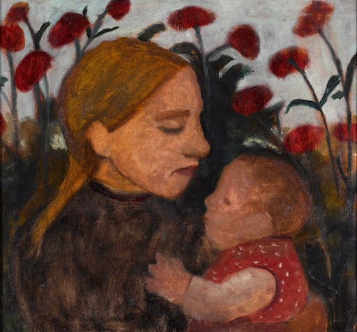 Girl with child