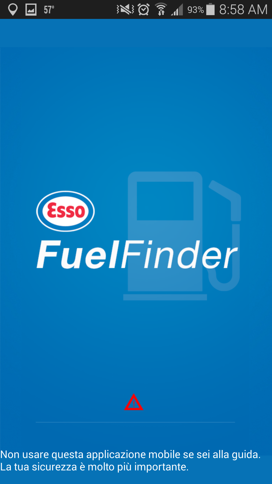 Android application Esso Fuel Finder screenshort
