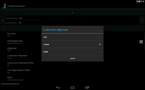 Battery Overlay Percent - screenshot thumbnail