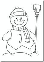 Dibujos para colorear muñecos de nieve - Cosas Divertidas Navidad