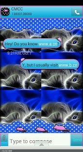 CuteKitty4U/GO SMS THEME Screenshots 2