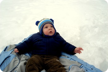 Eli's first snow