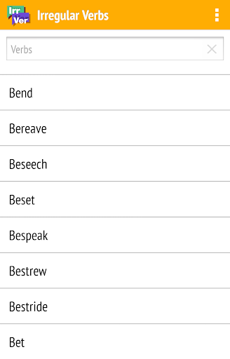 English Irregular Verbs