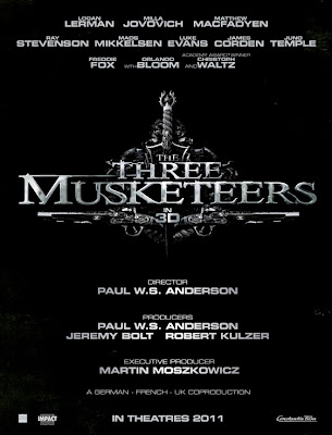 The Three Musketeers, movie, poster, 2011, film