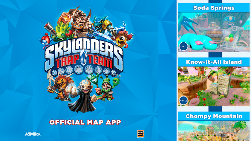 Skylanders Trap Team Map App Screen 1