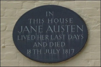plaque on her last home