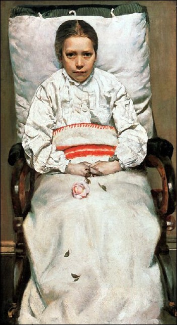 Christian Krohg 1852 – 1925, Norwegian sick girl
