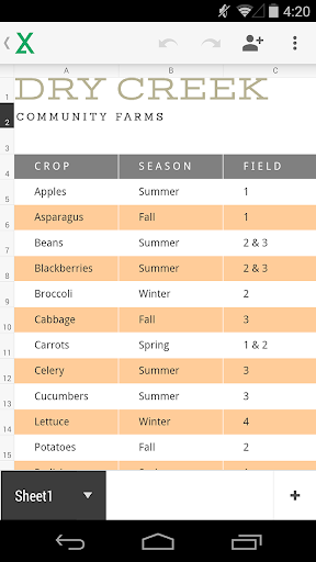 Google Sheets