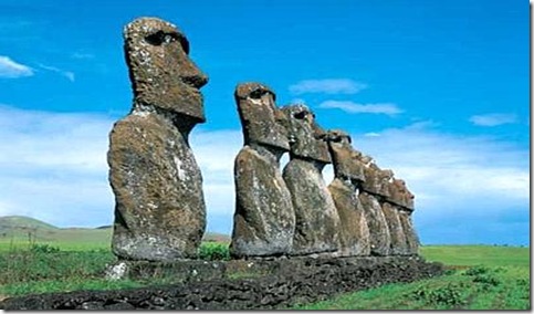 insula Pastelui-statui din piatra