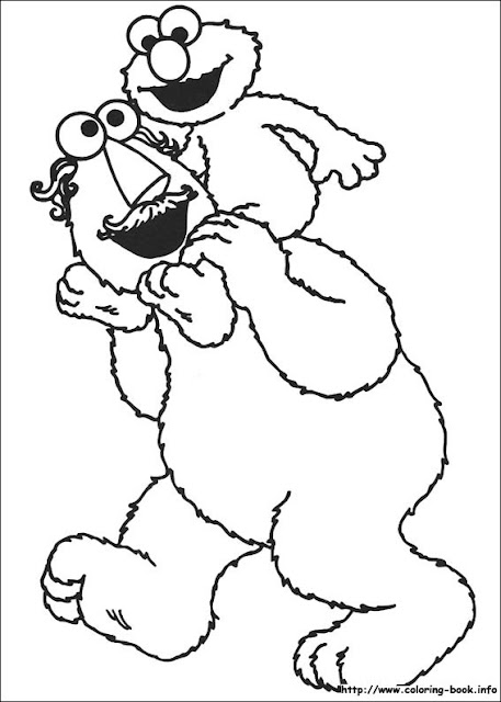 dibujos de barrio sesamo colorea tus amigos de barrio sesamo