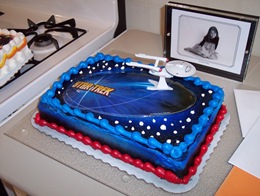 a custom Star Trek cake
