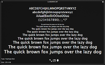 lucida mac font