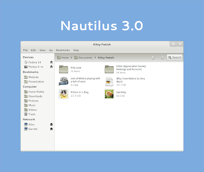 Nautilus 3.0 mockups