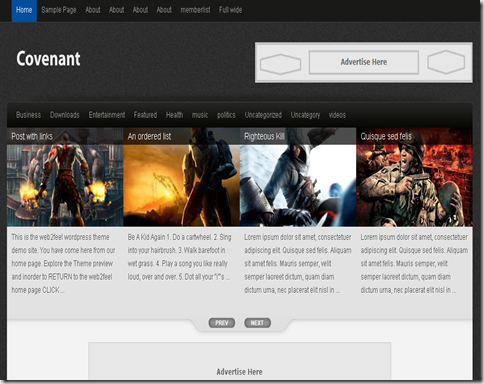 Covenant Blogger Template