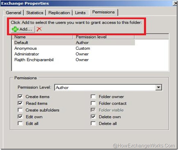 Add permissions to PF in 2010 SP1